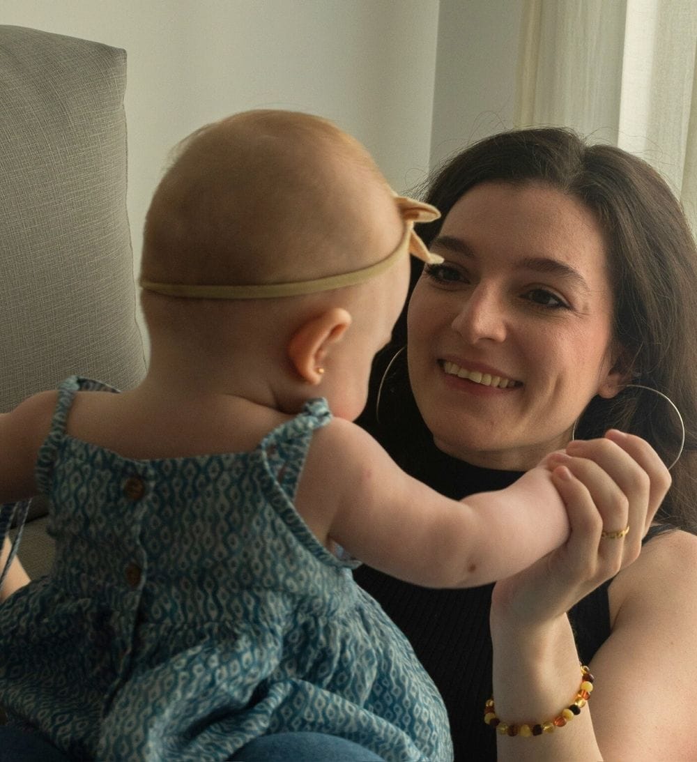 Luli con bebe
